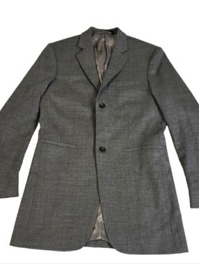 COS Wool Blend Blazer Sports Coat Jacket Lined Grey Single Breasted Men's 36R